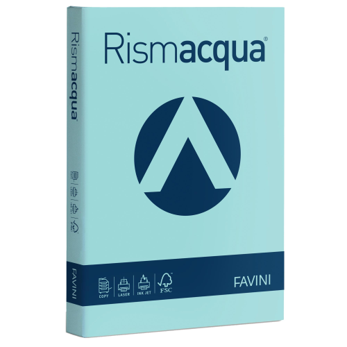 Carta Rismacqua - A4 - 90 gr - celeste 08 - Favini - conf. 300 fogli